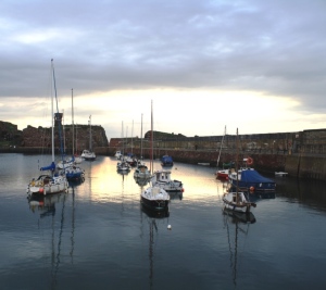 Reflections in Dunbar harbour
